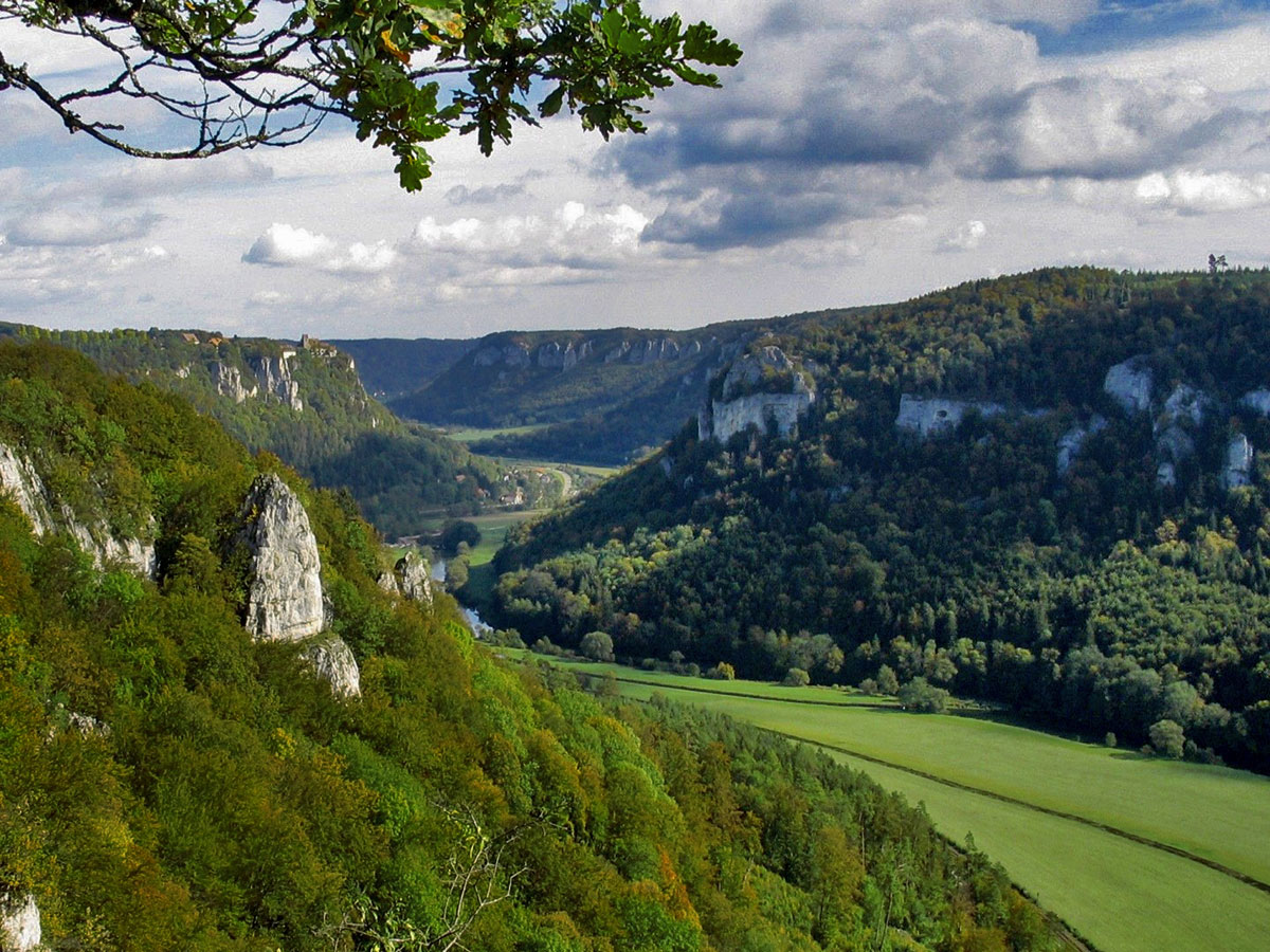 Blick vom Eichfels ins Donautal